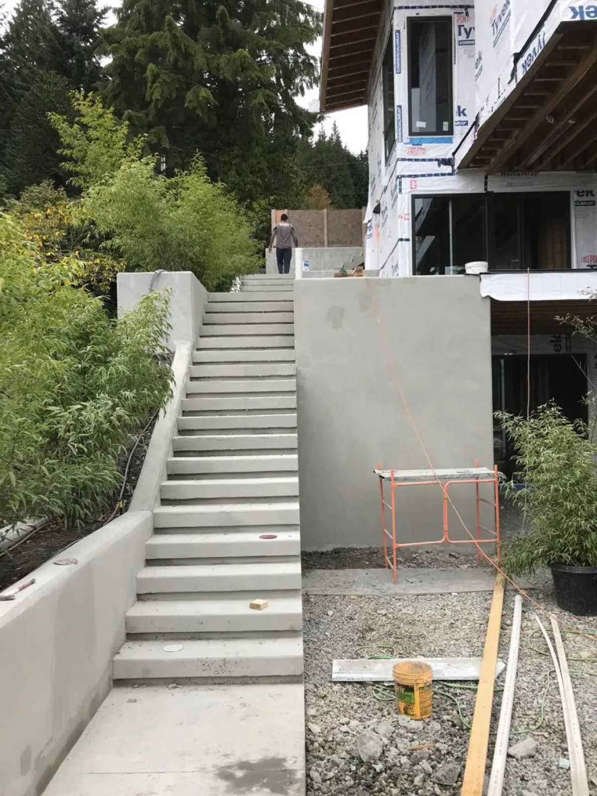 Hillside Stairs and Retaining Walls, North Vancouver