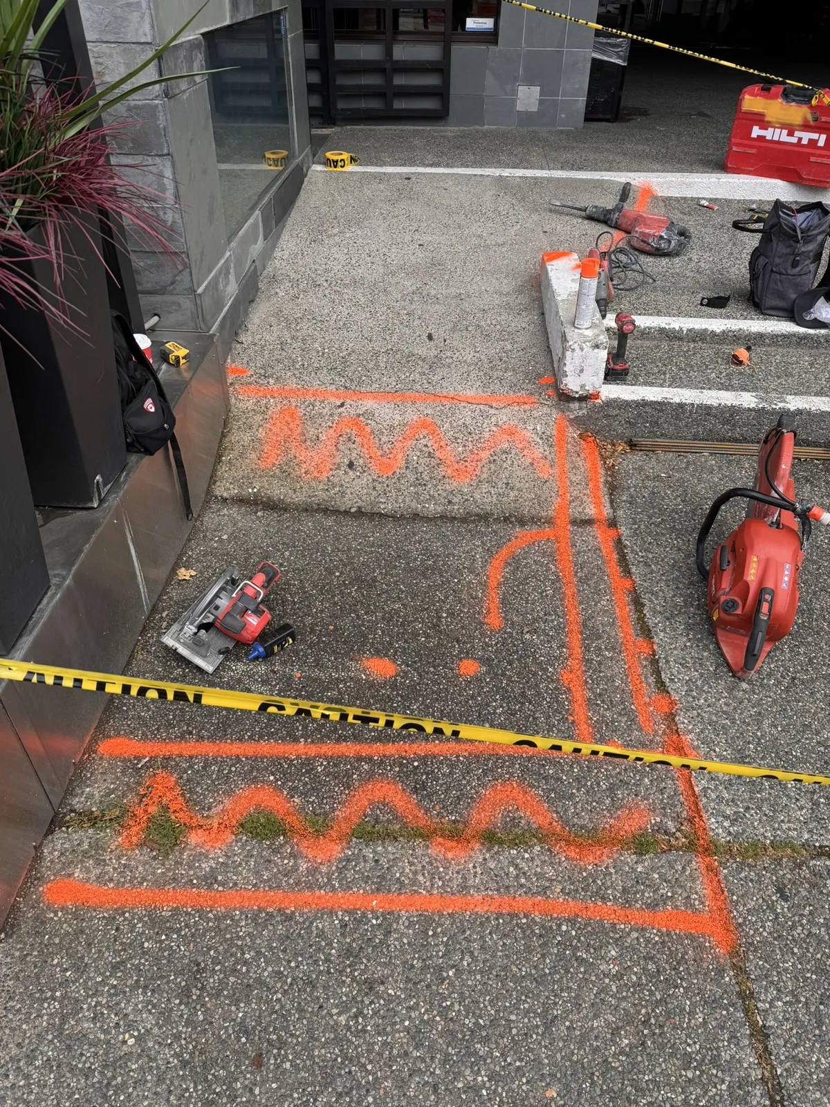 Restaurant Site Concrete
