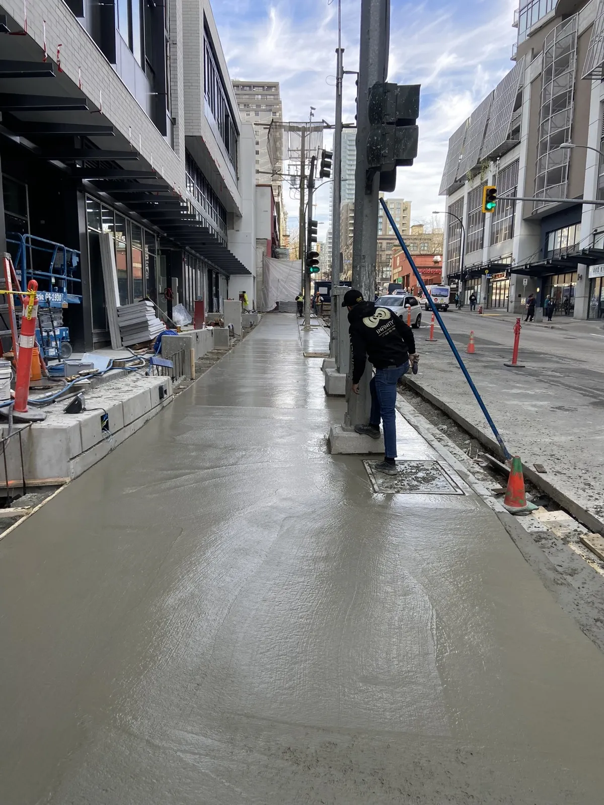 Municipal Sidewalk Works, Detail, New Westminster