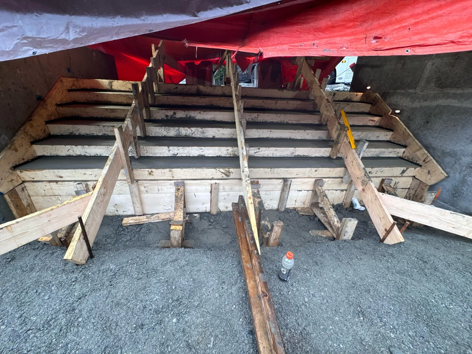 Placing Concrete Stairs