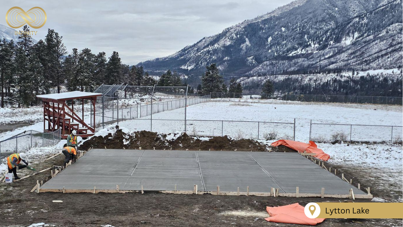 Concrete slab at Lytton