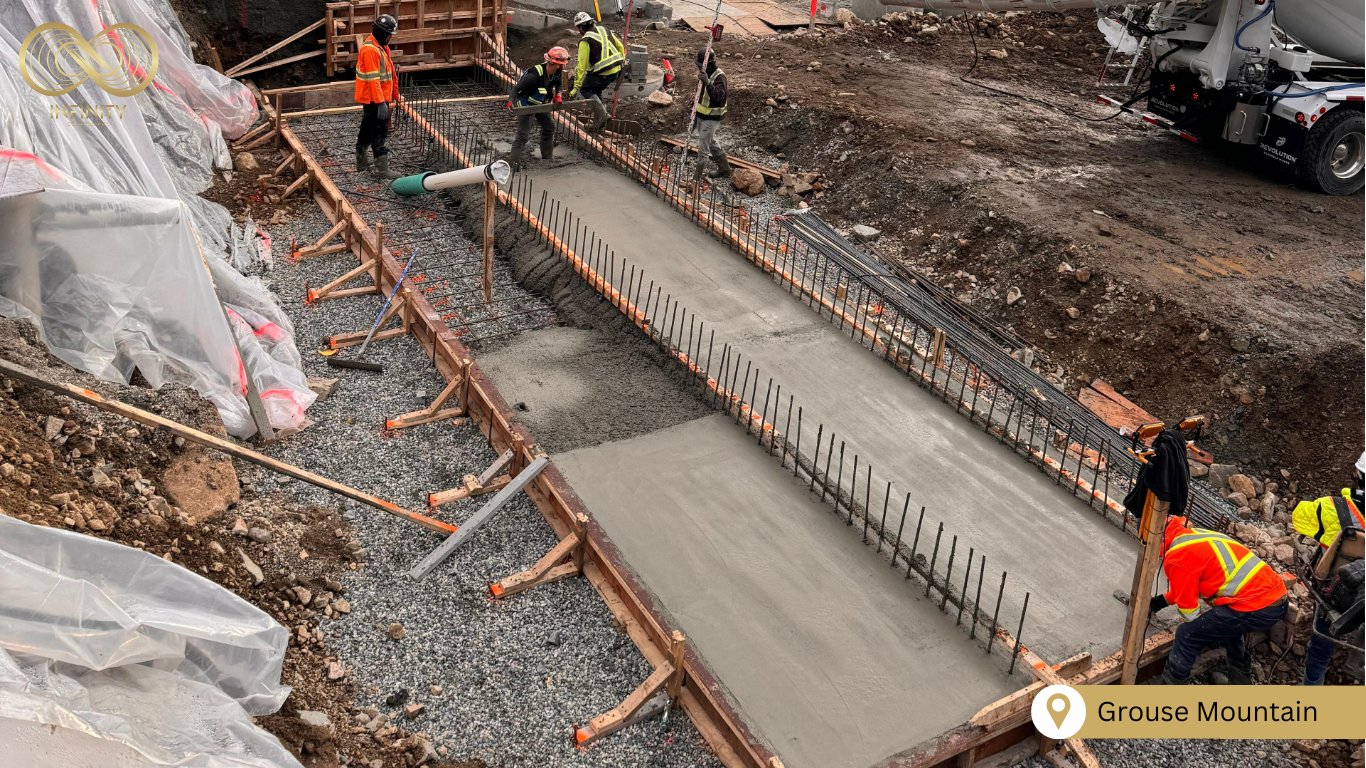 Concrete Slab at Grouse Mountain