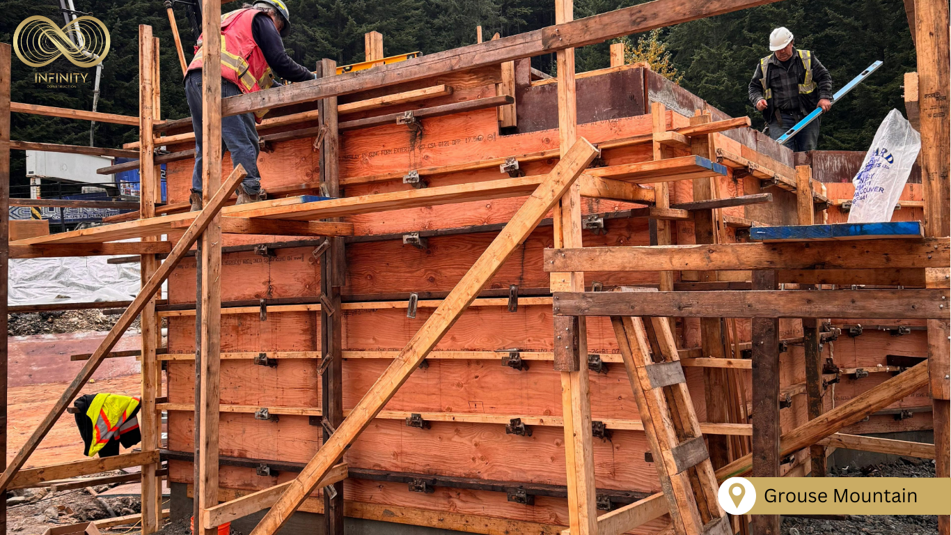 Concrete Formwork at Grouse Mountain