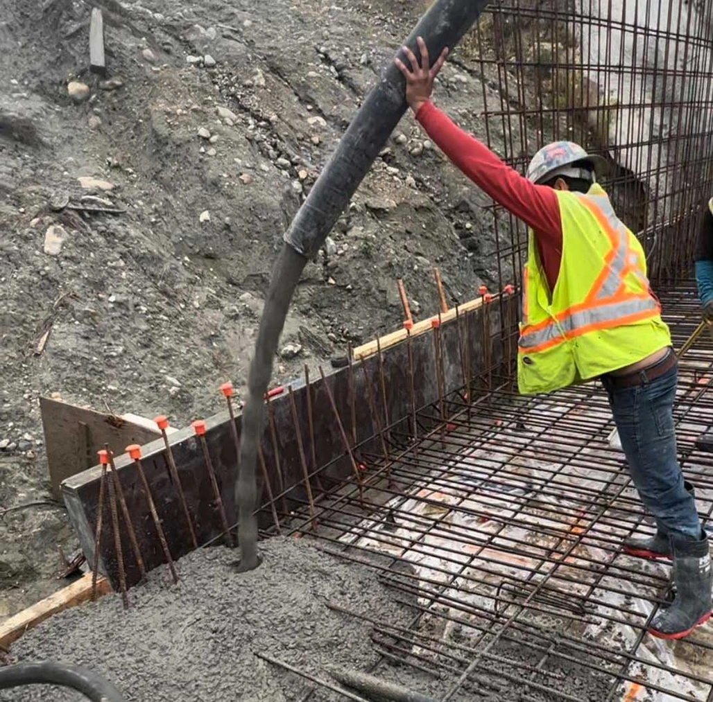 Pouring Concrete for a Concrete Slab